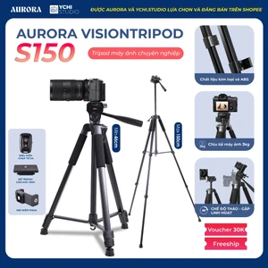 Chân Máy Ảnh Aurora VisionTripod S150 - Tripod Chuyên Dụng Cho Quay Video, Livestream