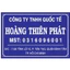 Bảng công ty mica kích thước 20*30 tặng kèm băng keo 2 mặt.
