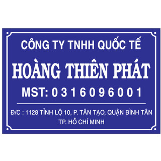 ( Giao hoả tốc ) Bảng công ty mica kích thước 20*30 tặng kèm băng keo 2 mặt.