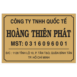 ( Giao hoả tốc ) Bảng công ty mica kích thước 20*30 tặng kèm băng keo 2 mặt.