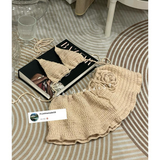 Set bikini be hoa váy (set gồm áo và cv)