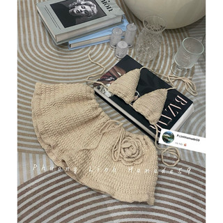 Set bikini be hoa váy (set gồm áo và cv)