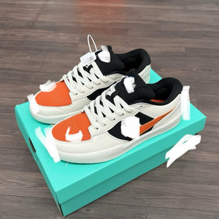 Giày thể thao bigsize nam nữ 58 mùa hè cổ thấp đế bằng màu trắng nâu cam siêu êm nhẹ ,sneaker thời trang cao cấp da phấn