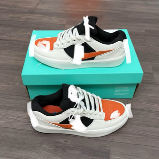 Giày thể thao bigsize nam nữ 58 mùa hè cổ thấp đế bằng màu trắng nâu cam siêu êm nhẹ ,sneaker thời trang cao cấp da phấn