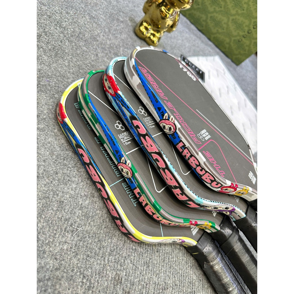 Dán viền vợt Pickleball Labubu siêu cute chất liệu decal 5D dày dặn thiết kế đẹp thời trang Beesoul.