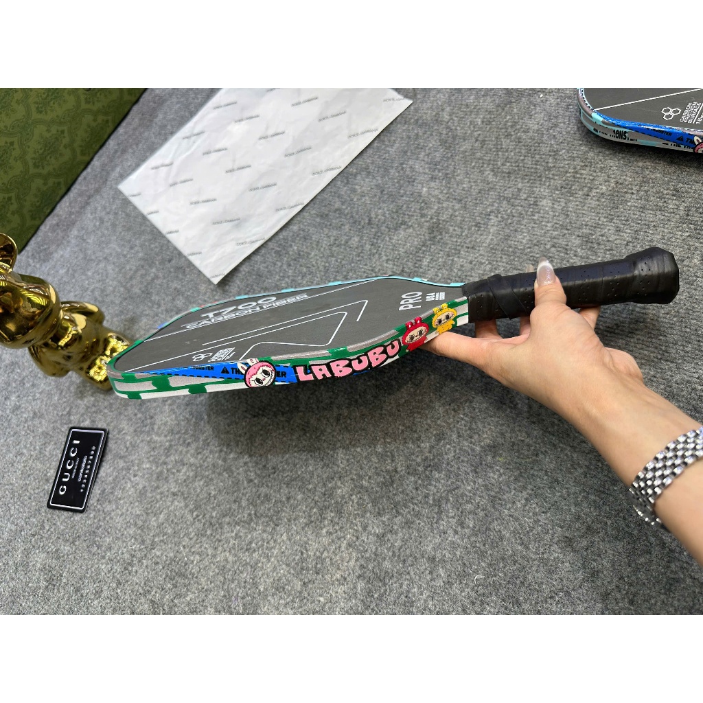 Dán viền vợt Pickleball Labubu siêu cute chất liệu decal 5D dày dặn thiết kế đẹp thời trang Beesoul.