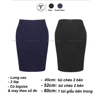 Chân váy công sở 2 lớp cao cấp Tây Collection thiết kế form chuẩn vải đẹp có bigsize