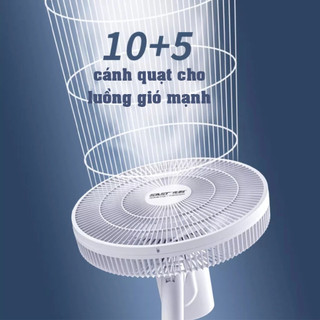 Quạt Cây Đứng SAST FD-271 Có Điều Khiển Từ Xa Quay 120 Độ, Siêu Mát, Hoạt Động Êm Ái, Dễ Điều Chỉnh