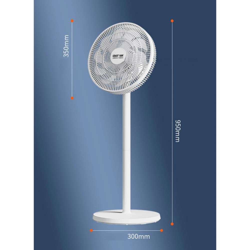 Quạt Điện Đứng SAST FD-271 Kèm Điều Khiển Từ Xa , Độ Ồn Thấp, Công Suất 60W, Lưu Lượng Gió Lớn