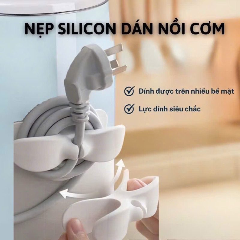 Set 5 Dây silicon quấn dây cáp sạc đa chức năng
