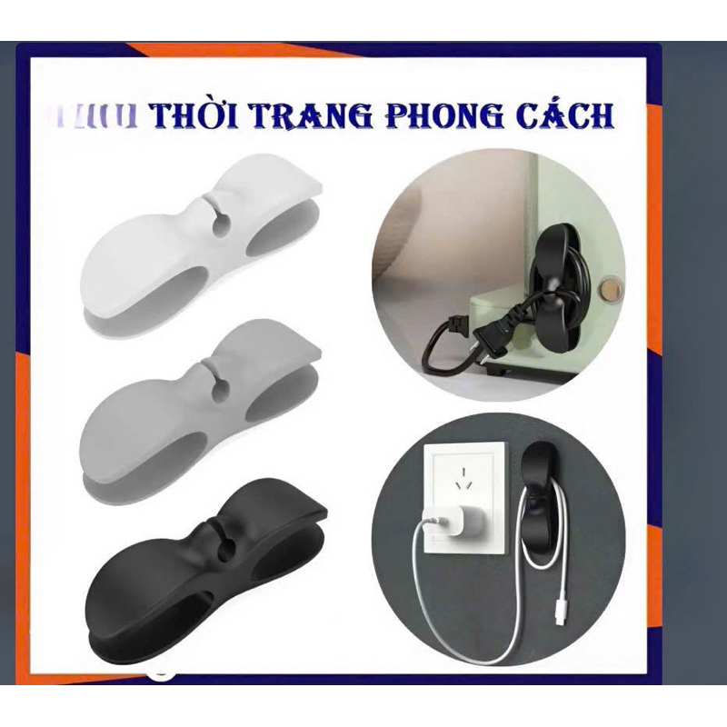 Set 5 Dây silicon quấn dây cáp sạc đa chức năng