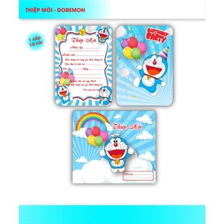 (3 mẫu ) Thiệp mời sinh nhật chủ đề bé trai Set 10 thiệp 20K