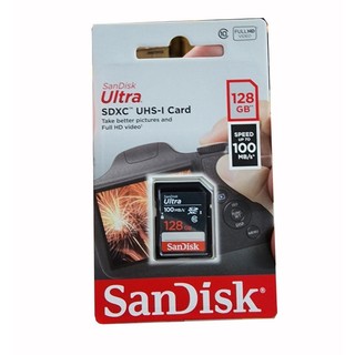 Thẻ nhớ Máy Ảnh SDXC SanDisk Ultra 128GB U1 100MB/s (Xanh)