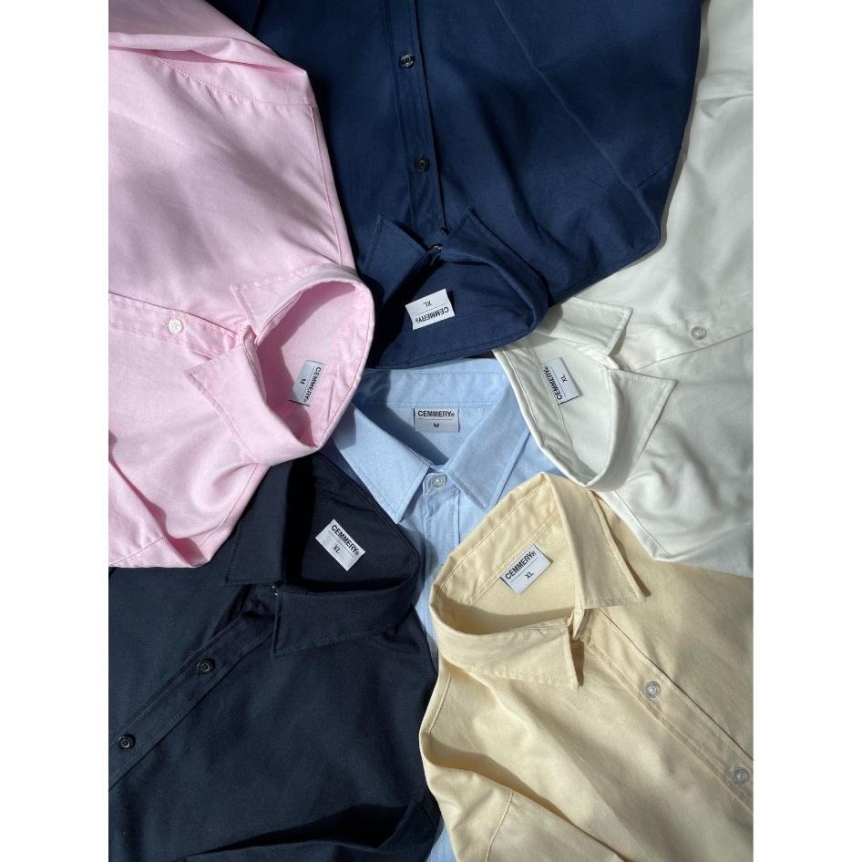 Áo Sơ Mi Oxford CEMMERY Local Brand Chính Hãng Flow Shirt Unisex Form Boxy Tay Dài 6 Màu