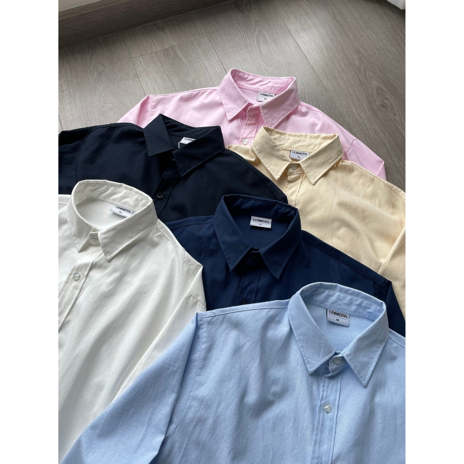 Áo Sơ Mi Oxford CEMMERY Local Brand Chính Hãng Flow Shirt Unisex Form Boxy Tay Dài 6 Màu