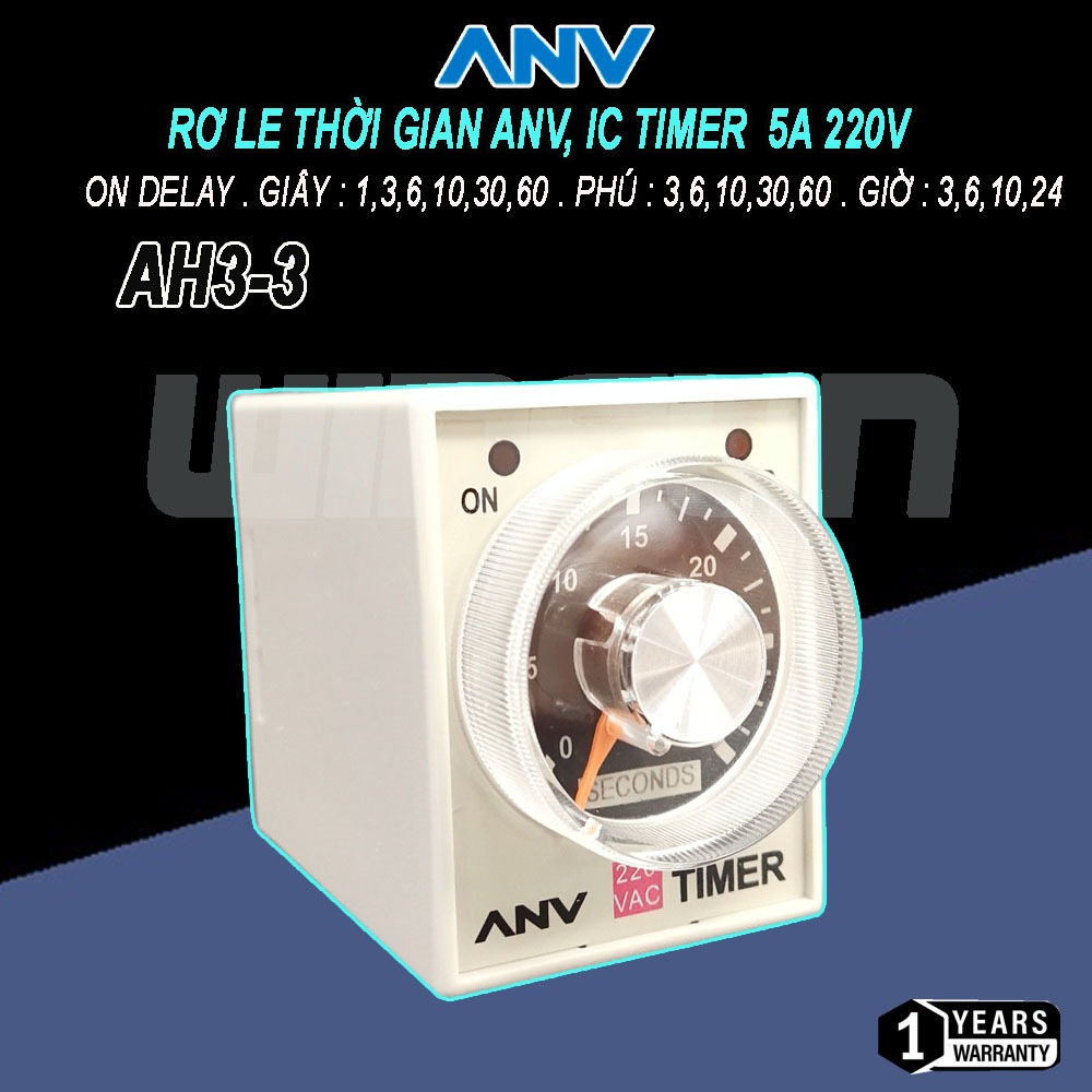 Rơ Le Thời Gian ANV, IC TIMER AH3-3 220VAC | Shopee Việt Nam