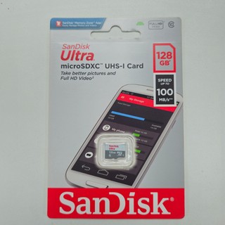 Thẻ nhớ MicroSDXC SanDisk Ultra 128GB 667x đọc 100MB/s ghi 35MB/s (Xám)