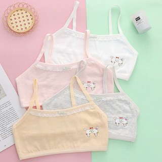 Set 3 Áo Lá Cotton Cho Bé Gái (Size 20-52Kg) Xinh, Áo Lót Chống Hằn Cộm Thoáng Khí King Shop B-538