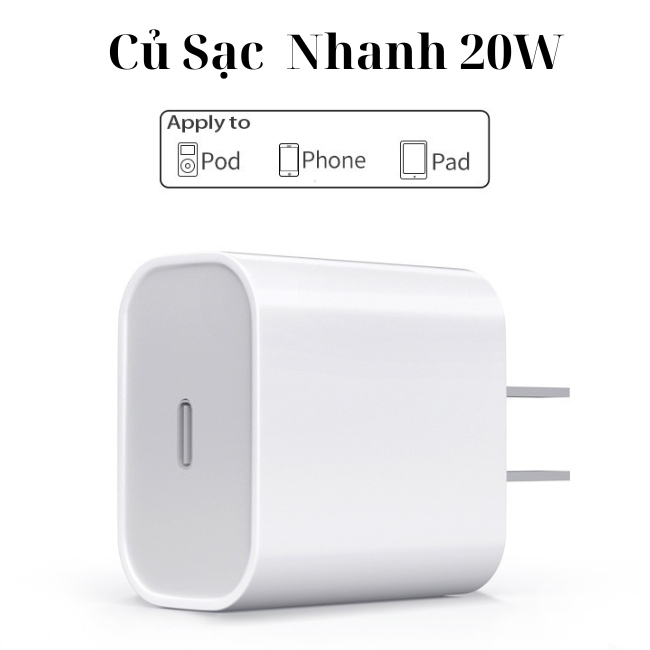 Ảnh Sạc Nhanh P.D 20W  An Toàn Ổn Định Không Nóng Máy Bảo Hành 12 Tháng chuẩn PHUKIENCHAT 2
