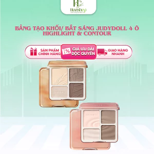 Bảng Tạo Khối/ Bắt Sáng JUDYDOLL 4 Ô Highlight & Contour