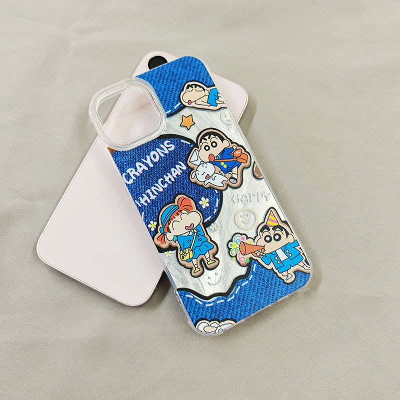 Ốp Lưng iPhone Shin Cậu Bé Bút Chì Công Nghệ IMD - Chống Vân Tay| Tương Thích iPhone 16/15/14/13/12/11 Pro Max/XR/XS Max