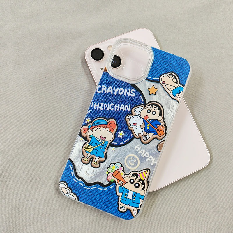 Ốp Lưng iPhone Shin Cậu Bé Bút Chì Công Nghệ IMD - Chống Vân Tay| Tương Thích iPhone 16/15/14/13/12/11 Pro Max/XR/XS Max
