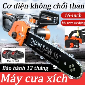 Máy Cưa Xích Pin Victool 16 Inch 3500W Động Cơ Không Chổi Than 135000RPM Cắt Gỗ Khai Thác Gỗ