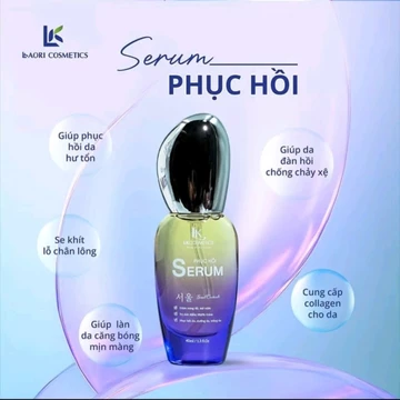 Serum phục hồi da Lkaori , phục hồi da mỏng yếu giúp da căng bóng, đàn hồi, trắng sáng, săn chắc ngừa lão hóa trắng sáng