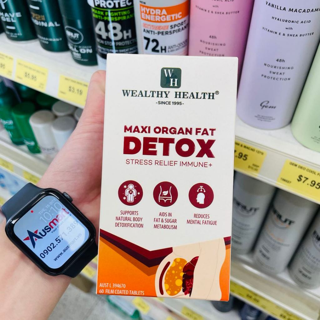 Viên thải độc mỡ nội tạng Wealthy Health Maxi Organ Fat Detox Stress ...