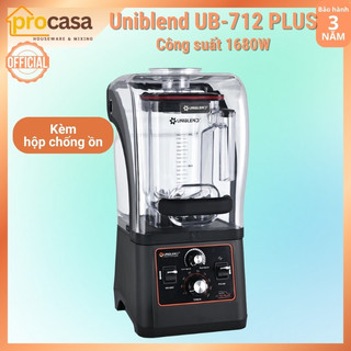 (Có hẹn giờ) Máy xay sinh tố công nghiệp Uniblend UB-712 PLUS - 1680W - chuyên dụng cho quán kinh doanh và nhà hàng