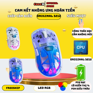 Chuột Không Dây Bluetooth FreeWolf A2 LED RGB 2 Mode Chip Original 3212 Siêu Mượt Chuyên Game