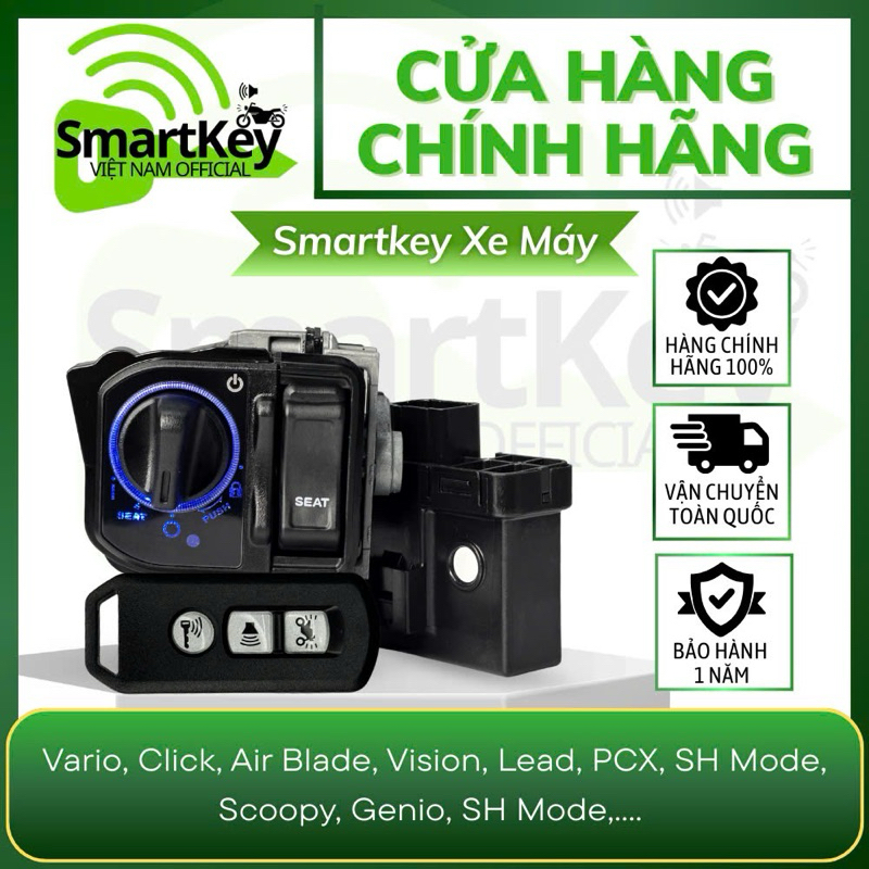 Đủ Bộ Smartkey Zin Hãng K1Z Sh350I cho AB,Vision,Click,Vario,SH Việt ...