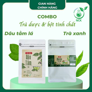 COMBO Bột Tinh Chất Trà Xanh&Trà Dược Dâu Tằm Lá-Tăng khả năng tỉnh táo tập trung,thanh lọc cơ thể
