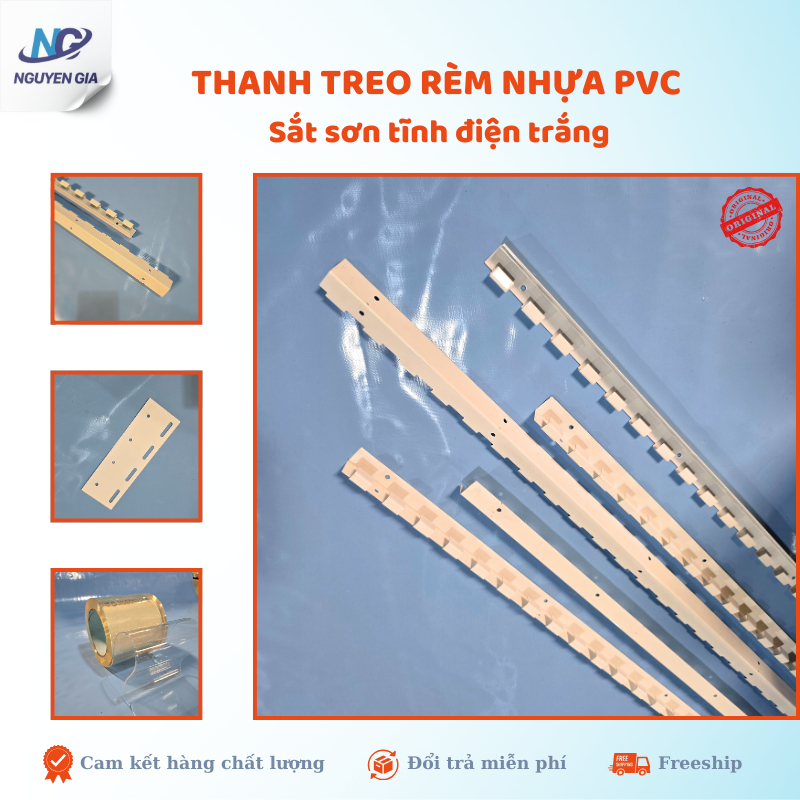 Thanh Treo Rèm Nhựa Sắt Sơn Tĩnh Điện Chuyên Dùng Treo Rèm Nhựa PVC ...