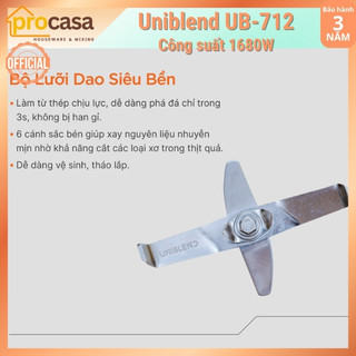 Máy xay sinh tố công nghiệp Uniblend UB-712 - 1680W - Xay đá cực tốt cho quán và nhà hàng