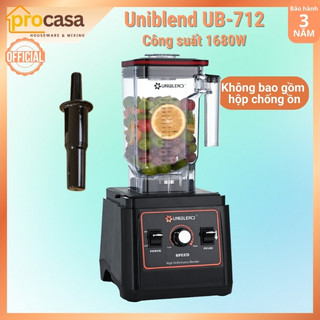 Máy xay sinh tố công nghiệp Uniblend UB-712 - 1680W - Xay đá cực tốt cho quán và nhà hàng