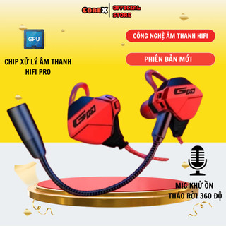 Tai Nghe Nhét Tai Gaming G10 NEW Pro 2025 Chống Ồn Cao Cấp Siêu Ngầu Dùng Cho Cả Máy Tính, Điện Thoại, Có Mic Rời