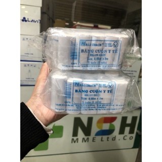 Combo15 băng cuộn Bảo Thạch, Băng cuộn vải y tế  (Đóng gói: túi 5 cuộn)