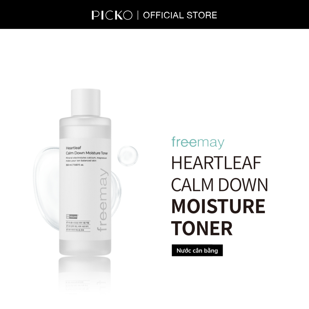 [QUÀ TẶNG KHÔNG BÁN] Nước hoa hồng thuần chay Freemay Heartleaf Calm Down Moisture Toner 100ml
