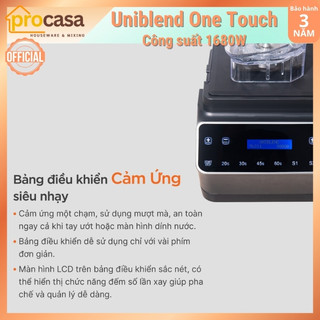 [Cảm ứng] Máy xay sinh tố công nghiệp Uniblend One Touch - 1680W - Sử dụng cho quán và nhà hàng