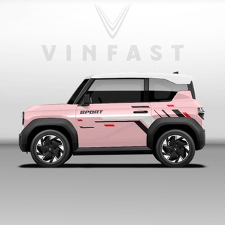 Tem dán xe VF3 - Decal dán xe VF3 MẪU TEM THỂ THAO CÁ TÍNH . 1 bộ dán 2 bên ( mẫu VF3 - 67 )