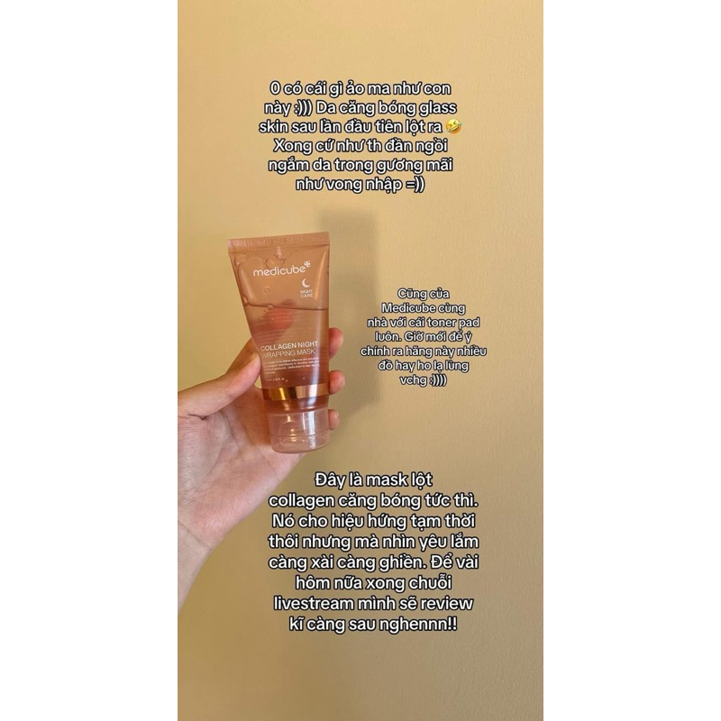 Mặt nạ ngủ Medicube Collagen Night Wrapping Mask 75ml