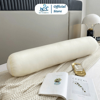 Gối ôm cao cấp Tencel lõi bông gòn M2T BEDDING trắng tinh khiết kích thước 35x100cm