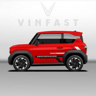 Tem dán xe VF3 - Decal dán xe VF3 MẪU TEM THỂ THAO CÁ TÍNH . 1 bộ dán 2 bên ( mẫu VF3 - 68 )