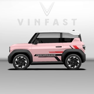 Tem dán xe VF3 - Decal dán xe VF3 MẪU TEM THỂ THAO CÁ TÍNH . 1 bộ dán 2 bên ( mẫu VF3 - 68 )