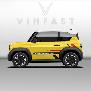 Tem dán xe VF3 - Decal dán xe VF3 MẪU TEM THỂ THAO CÁ TÍNH . 1 bộ dán 2 bên ( mẫu VF3 - 68 )