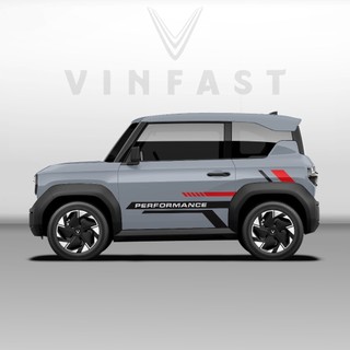 Tem dán xe VF3 - Decal dán xe VF3 MẪU TEM THỂ THAO CÁ TÍNH . 1 bộ dán 2 bên ( mẫu VF3 - 68 )