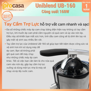 Máy vắt cam tự động có tay cầm Uniblend UB-160 - 160W - máy ép cam cho quán