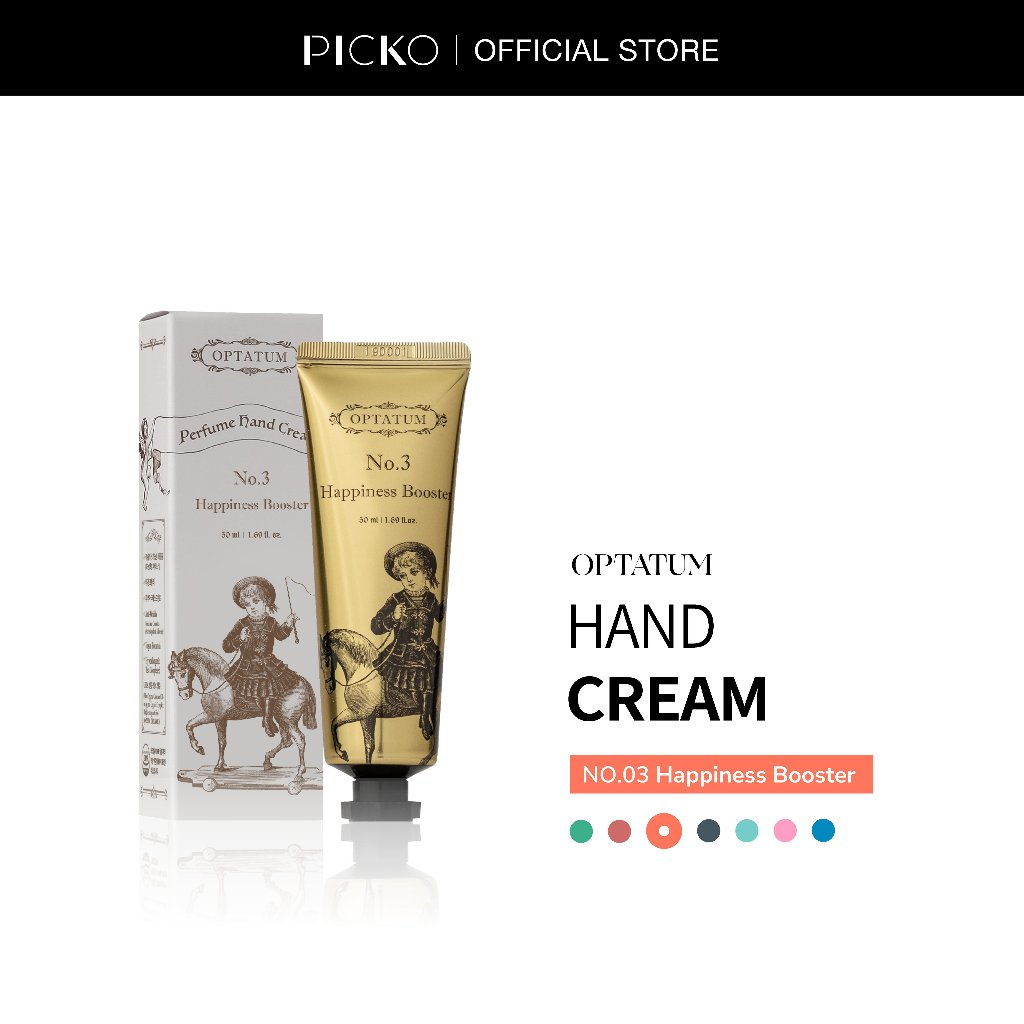 Set 1 Kem Dưỡng Da Tay Optatum Perfume Hand Cream 50ml (No.03) và 1 Xịt thơm Dress Perfume 8ml No.03