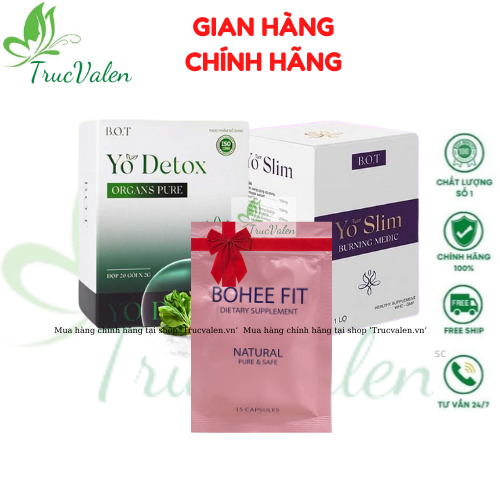 Giảm Cân Yo Slim Kèm Yo Detox B.O.T (Bộ đôi giảm cân hiệu quả 